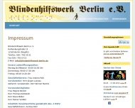 Website Blindenhilfswerk Berlin