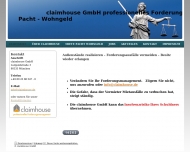 Mietzinsforderungen und Inkasso - claimhouse GmbH Mietzinsforderungsmanagement