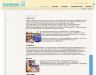 Website DEFROMAT Heizelektrik Gesellschaft