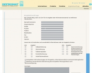 Website DEFROMAT Heizelektrik Gesellschaft