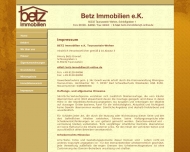 Website Betz Immobilien