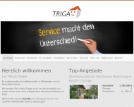 Website TRIGA Grundbesitz-, Vermittlung und Verwaltungsgesellschaft