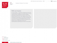Website KLARTEXT Grafikbüro