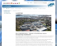 Website LLENTABHALLEN Vertrieb
