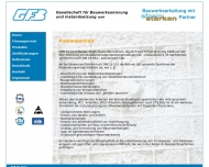 Website GFB Gesellschaft f�r Bauwerksanierung und -instandsetzung