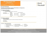 Bild Medizinisches Versorgungszentrum am Krankenhaus Neustadt GmbH