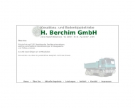 Website Kiesabbau- und Bodenkippbetriebe H. Berchim Gesellschaft