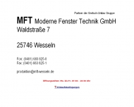 Bild MFT - Moderne Fenstertechnik GmbH