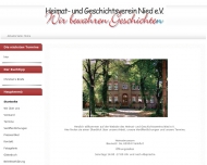 Website Heimat und Geschichtsverein Nied