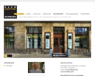 Website Raumausstattung Schwarz
