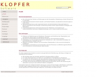 Website Klopfer Software