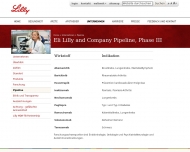 Website Lilly Pharma Produktion