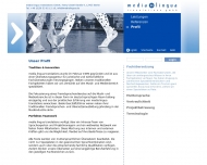Website media lingua translations