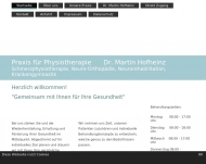 Bild Physiotherapie Dr. Martin Hofheinz
