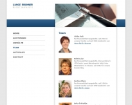 Website Partnerschaft der Rechtsanwälte LANGE BRUNNER