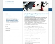 Website Partnerschaft der Rechtsanwälte LANGE BRUNNER