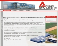 Website Artinger Stahlrohr