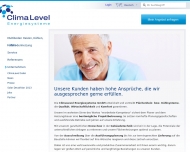 Website ClimaLevel Energiesysteme