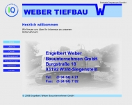 Website Weber Bauunternehmen