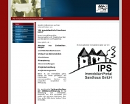 Website IPS Immobilienportal Sandhaus