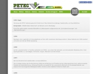 Website PETEC Verbindungstechnik