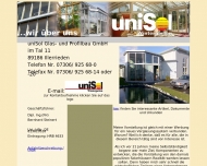 Website uniSol Glas- und Profilbau