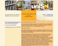 Website uniSol Glas- und Profilbau