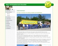Website Kies- und Schotterwerk Kreuzfeld