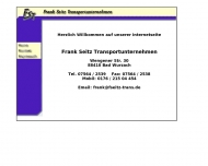 Bild Frank Dieter Seitz Transportunternehmen