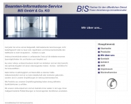 Website BIS Verwaltung