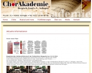 Bild Verein der Freunde und Frderer der ChorAkademie Bergisch-Land e.V.