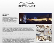 Website Bettenwelt Soest