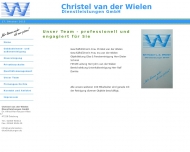 Website Christel van der Wielen Dienstleistungen