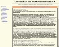 Bild Gesellschaft fr Kulturwissenschaft e.V.