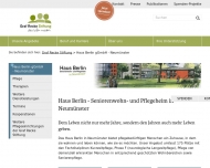 Bild Seniorenheim "Haus Berlin" gGmbH Seniorenwohn- u. Pflegeheim