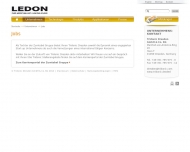 Website LEDON OLED Lighting Verwaltung