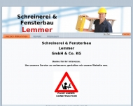 Website Schreinerei & Fensterbau Lemmer Verwaltungsgesellschaft
