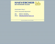 Bild Wilhelm Haevescher Betonwerk GmbH