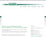 Website Kfz-Sachverständigenbüro Höner
