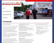 Website Bretschneider Fachbetrieb f�r Karosserie- und Lackierarbeiten