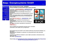Website Baqu Gesellschaft für Energiesysteme
