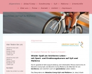 Website Abnehmcamp Sylt und Mallorca