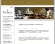Website Rhotham Vermögensverwaltung Deutschland