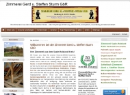 Website Zimmerei Gerd u. Steffen Sturm
