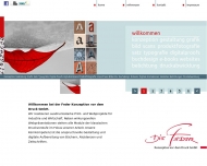 Website Die Feder Konzeption vor dem Druck