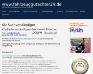 Website Kfz-Sachvertständigenbüro Harald Fröscher