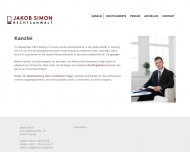 Website Kanzlei Jakob Simon