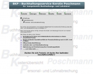 Website BKP-Buchhaltungsservice Kerstin Poschmann