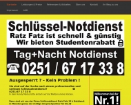 Website Schlüsseldienst Ratz Fatz 24 h Service
