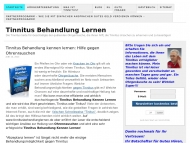 Bild Tinnitus Behandlung Lernen